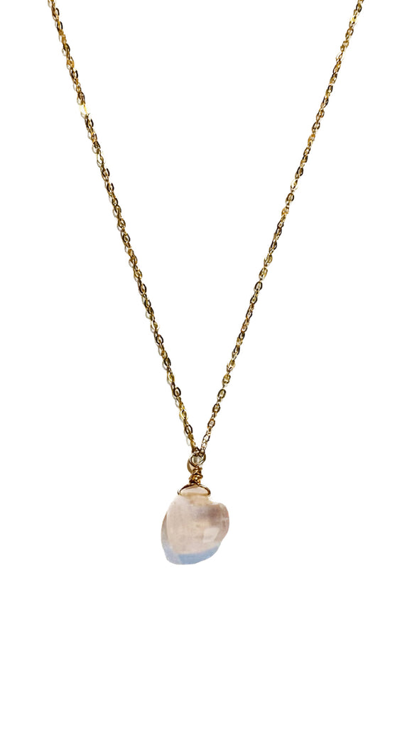 Rose Quartz Heart Necklace | NOMAD