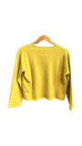 Reversible Yellow Long Sleeve Cropped Top | IRIDIUM