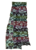 100% Wool Floral Striped Scarf | BUTAPANA