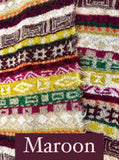 100% Wool Patterned Scarf | BUTAPANA