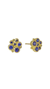 Cluster of Sapphire Earrings | Rona Fisher