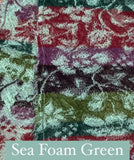 100% Wool Floral Striped Scarf | BUTAPANA