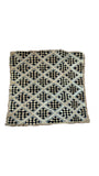 Vintage 23" x 24.25" Kuba Cloth | Artisans in the DRC