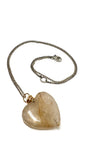 Rutilated Quartz Heart Necklace | Susan Monosson
