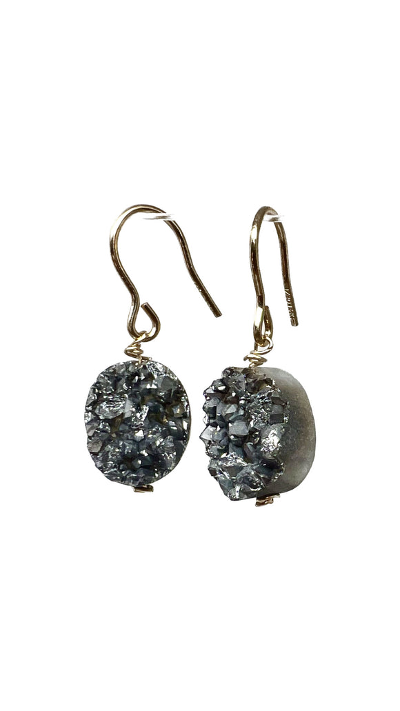 Black Druzy Earrings | Susan Monosson