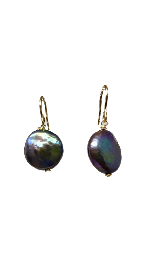 Coin Tahitian Pearl Earrings | Susan Monosson