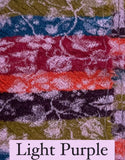100% Wool Floral Striped Scarf | BUTAPANA
