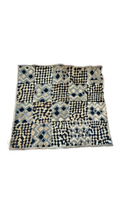 Vintage 22" x 25" Kuba Cloth | Artisans in the DRC
