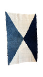 Handmade Blue and White Rug | Artisans in Guatemala