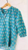 Jade Cotton Floral Blouse