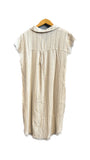 White Striped Button Down Dress | Mystree