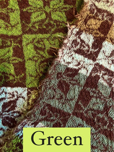 100% Wool Block Patterned Scarf | BUTAPANA