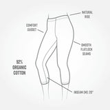 Organic Cotton Leggings - Mid-Calf Length | Maggie's Organics