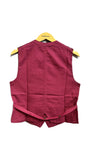 Gemma Vest in Berry Check | H+ Hannoh Wessel