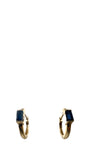 14k Gold Miniature Sapphire Hoops | Shree Jewelers