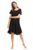 Thai Crinkle Cotton Cap Sleeve Dress