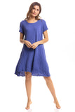 Thai Crinkle Cotton Cap Sleeve Dress