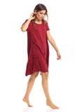Thai Crinkle Cotton Cap Sleeve Dress