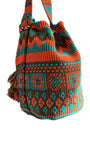 Vibrantly Colored Drawstring Shoulder Bag | Artisans in India