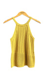 Yellow Knit Tank Top | Mystree