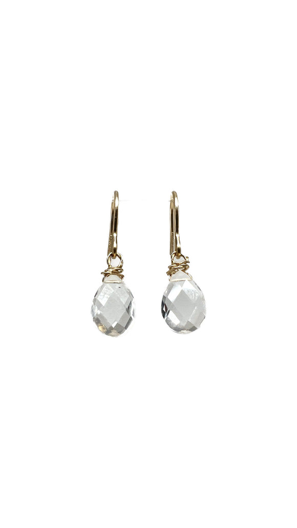 Petite Crystal Quartz Earrings | Susan Monosson