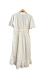 White Eyelet Midi Wrap Dress | Orvana