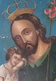 Antique Saint José Retablo | Colonial Mexico