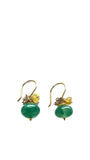 Chalcedony, Fire Opal, & Labradorite Earrings | River Song