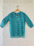 Jade Cotton Floral Blouse