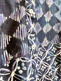 100% Cotton Blue Patterned Button Down Shirt | Dolma