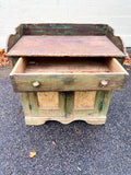 Deep Green Vintage Romanian Sideboard | Artisans in Romania