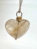 Rutilated Quartz Heart Necklace | Susan Monosson