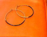 Oxidized Silver and 14k Gold Hoops | Variance Objects