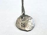 18" Up-cycled Sterling Silver Necklace with Double Chain | Jamie Monosson Scherzer