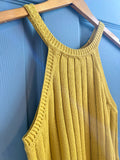 Yellow Knit Tank Top | Mystree