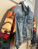 Funky Mutli-Colored Cropped Denim Jacket-- Only 1 Left | Desigual