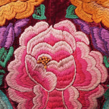 Vintage Velvet Embroidered Tehuantepec Huipil Blusa
