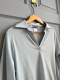Blue Casual Collared Shirt | IRIDIUM