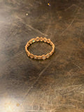 Rose Cut Diamond Eternity Band in Size 6.5