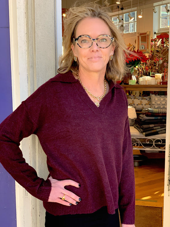 Johnny Collar Sweater| Mododoc