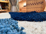 Handmade Blue and White Rug | Artisans in Guatemala