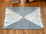 Handmade Blue and White Rug | Artisans in Guatemala
