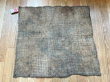 Vintage 22" x 25" Kuba Cloth | Artisans in the DRC