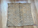 Vintage 23" x 24.25" Kuba Cloth | Artisans in the DRC