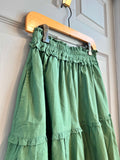 Avalon Layered Skirt in Everglade Green | Mata Traders