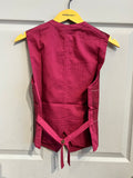 Gemma Vest in Berry Check | H+ Hannoh Wessel