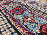 19"x 17" Hand-Embroidered Pillow Case with Mirror Detailing | Artisans in India