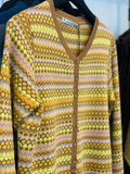 Elle Cotton Cardigan in Dark Lemon  | Mansted