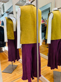 Yellow Alpaca Hair Vest | Beyond Threads
