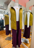 Yellow Alpaca Hair Vest | Beyond Threads